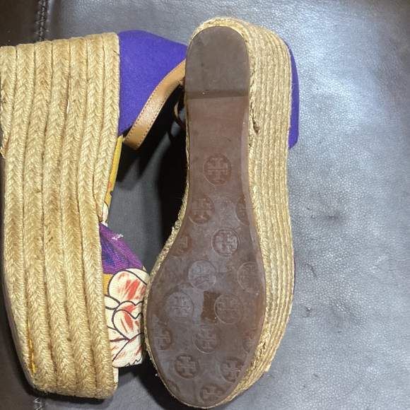 Tory Burch Elodi Sherri Wedge Espadrilles 9M - Picture 4 of 7